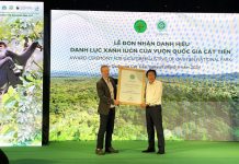 Vườn quốc gia đầu tiên ở Việt Nam đạt danh hiệu Danh lục Xanh