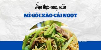 Bữa trưa đầu tuần thanh đạm với mì gói xào cải ngọt