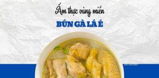 Đổi vị bữa trưa với bún gà lá é