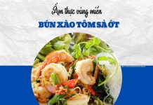 Giữa tuần thử bún xào tôm sả cay thơm