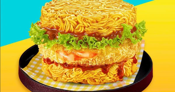 Burger mì tôm của Lotteria gây tò mò cộng đồng ẩm thực Việt
