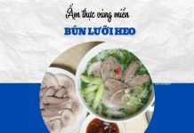 Bữa trưa đổi vị với bún lưỡi heo đậm đà