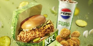 KFC Canada đưa dưa chua vào gà rán, khoai tây chiên và nước ngọt