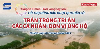 ‘Saigon Times – Nối vòng tay lớn’ tri ân những tấm lòng sẻ chia hướng về vùng lũ