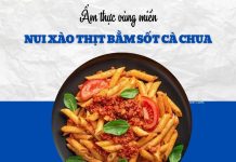 Chọn nui xào thịt bằm sốt cà chua cho bữa trưa giữa tuần