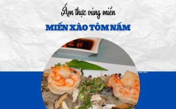 Miến xào tôm nấm: món ngon nhẹ nhàng cho bữa trưa đầu tuần