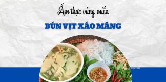 Bữa trưa đầu tuần thử vị bún vịt xáo măng