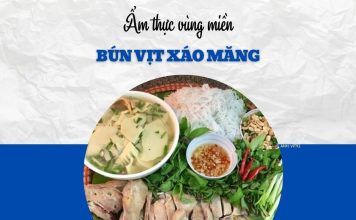 Bữa trưa đầu tuần thử vị bún vịt xáo măng