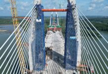 Cầu dây văng Phước An tăng tốc về đích, mở lối đến cảng Cái Mép